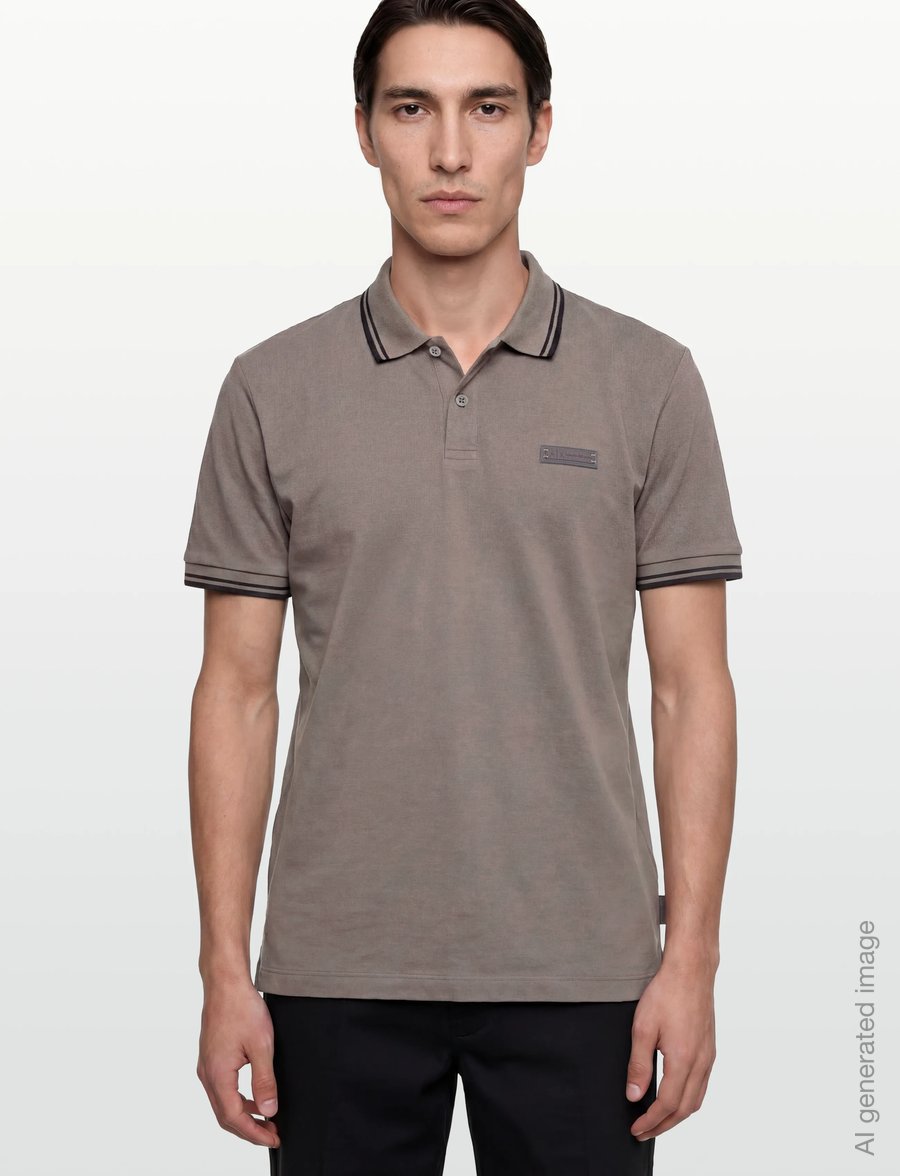 Armani Exchange - POLO SHIRT - kurzärmelig - dark gull gray - 3