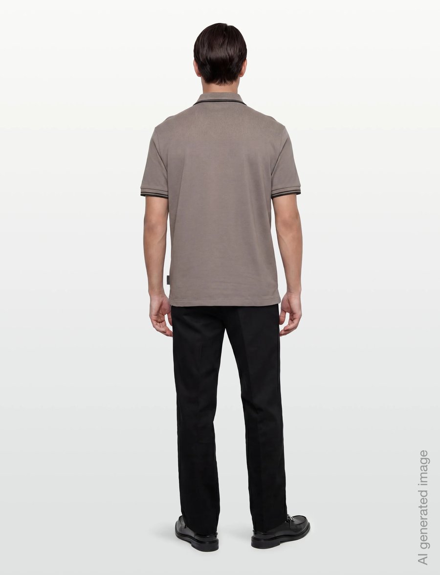 Armani Exchange - POLO SHIRT - kurzärmelig - dark gull gray - 4