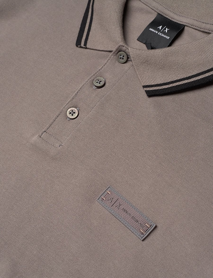 Armani Exchange - POLO SHIRT - kurzärmelig - dark gull gray - 5