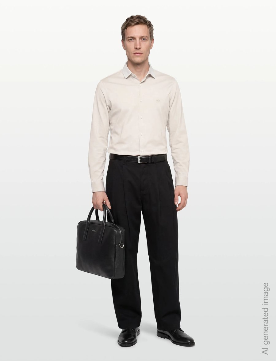 Armani Exchange - SHIRT - casual skjorter - wind chime - 0