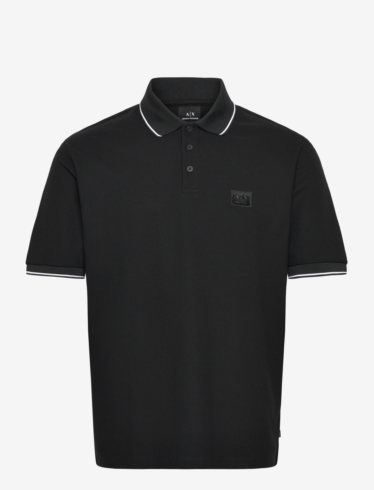 Armani Exchange - POLO SHIRT - kortärmade pikéer - black - 1