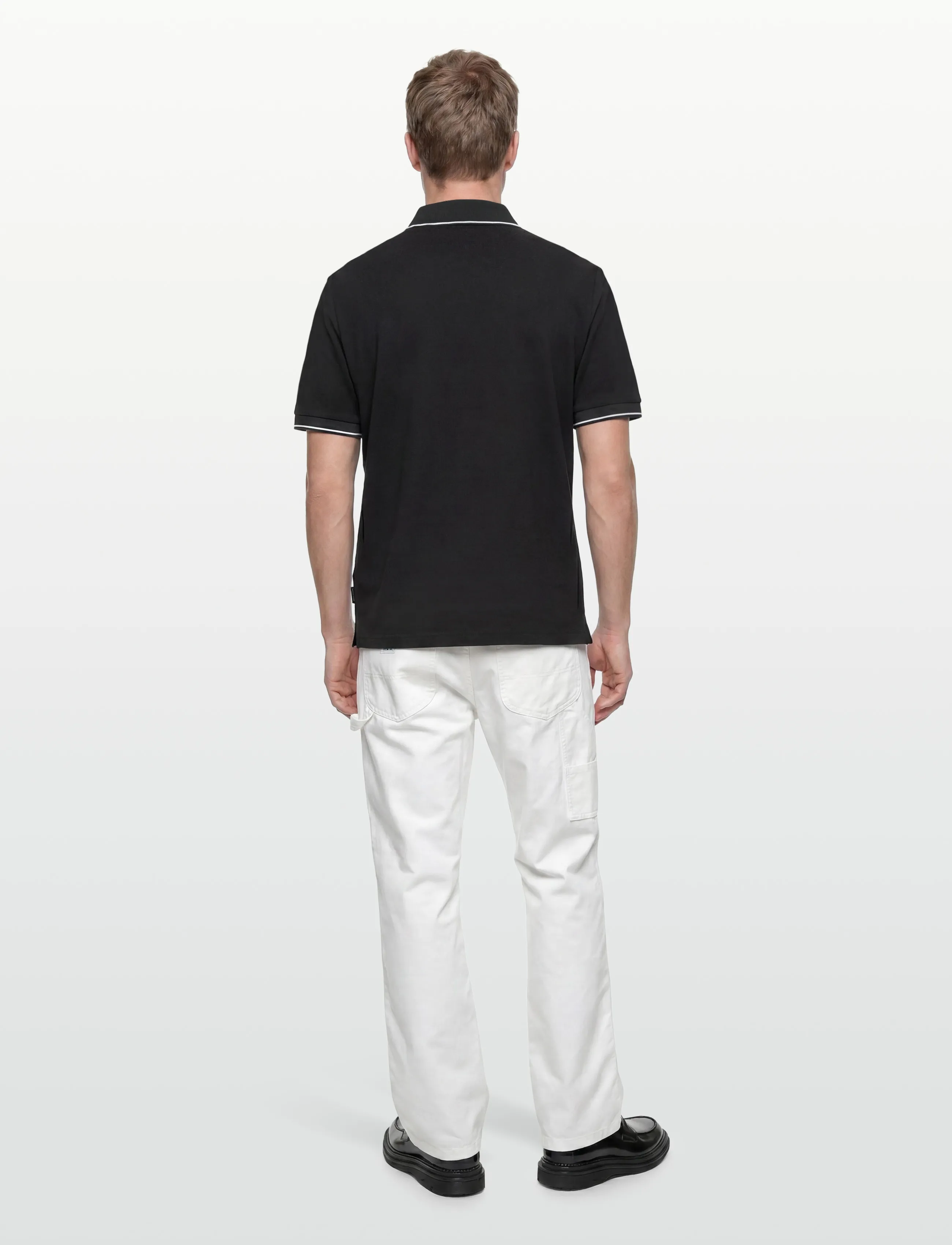 Armani Exchange - POLO SHIRT - short-sleeved polos - black - 4