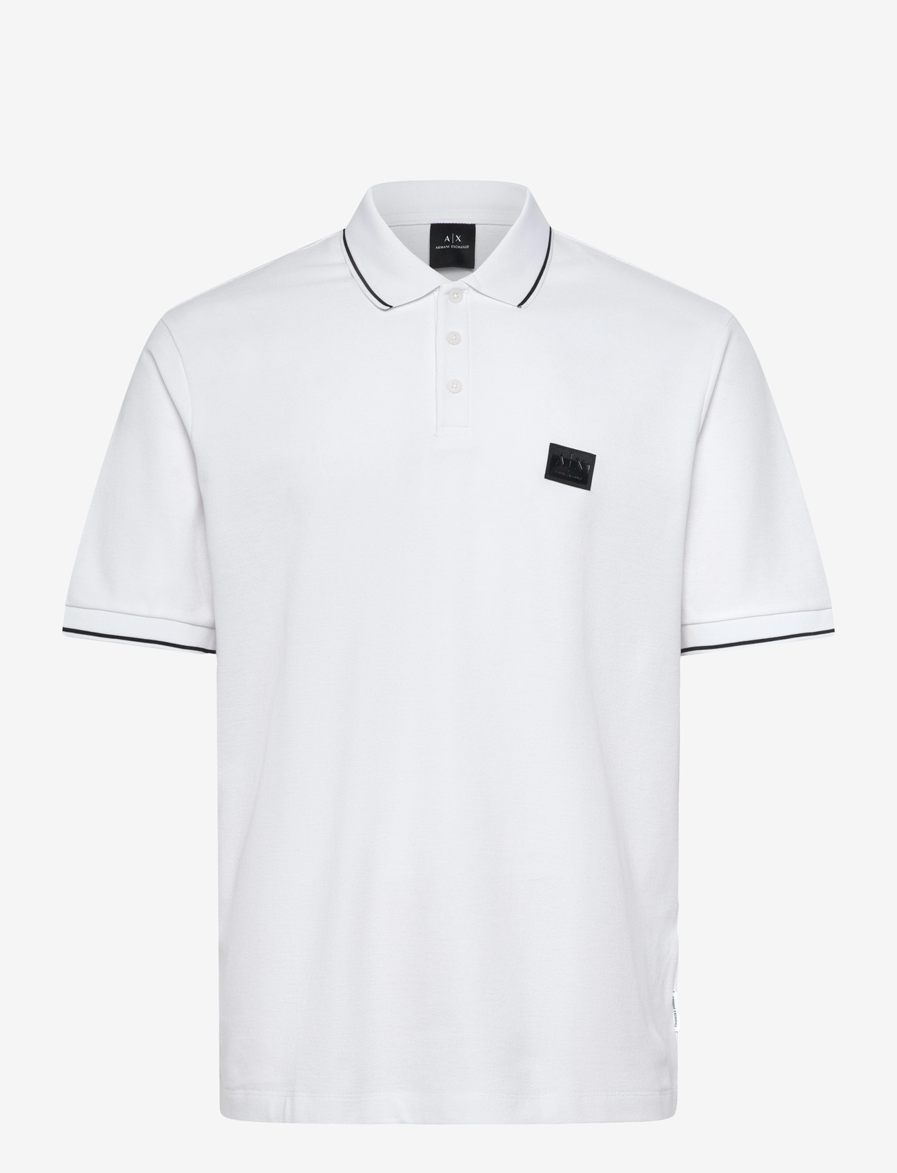 Armani Exchange - POLO SHIRT - short-sleeved polos - white - 1