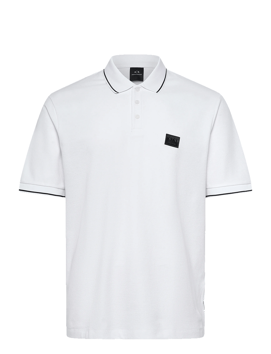 Armani Exchange - POLO SHIRT - kortærmede poloer - white - 1
