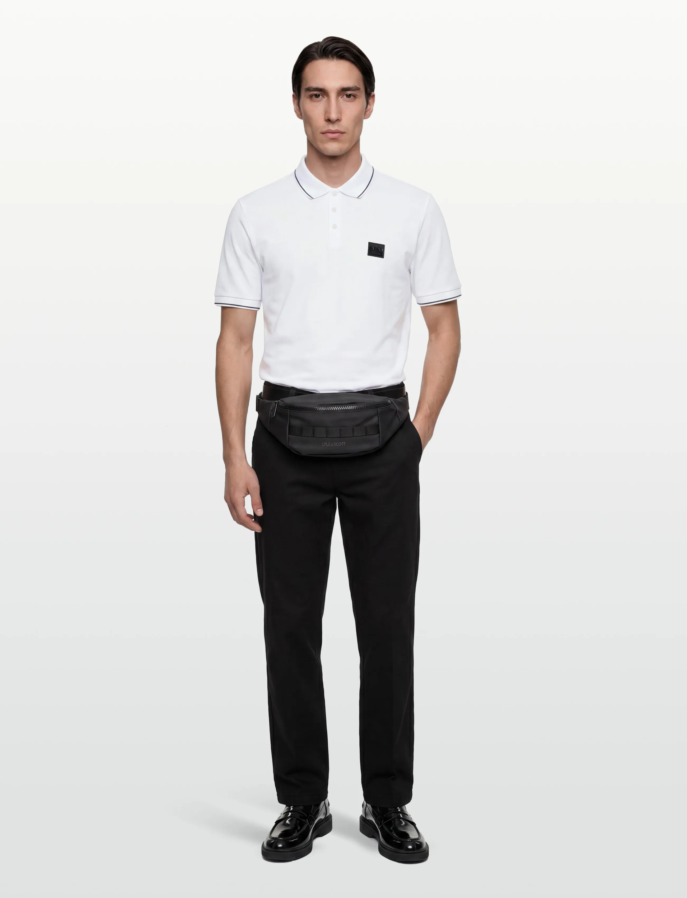 Armani Exchange Polo Shirt, Mænd, Tipped Polo, Hvid, Str: S