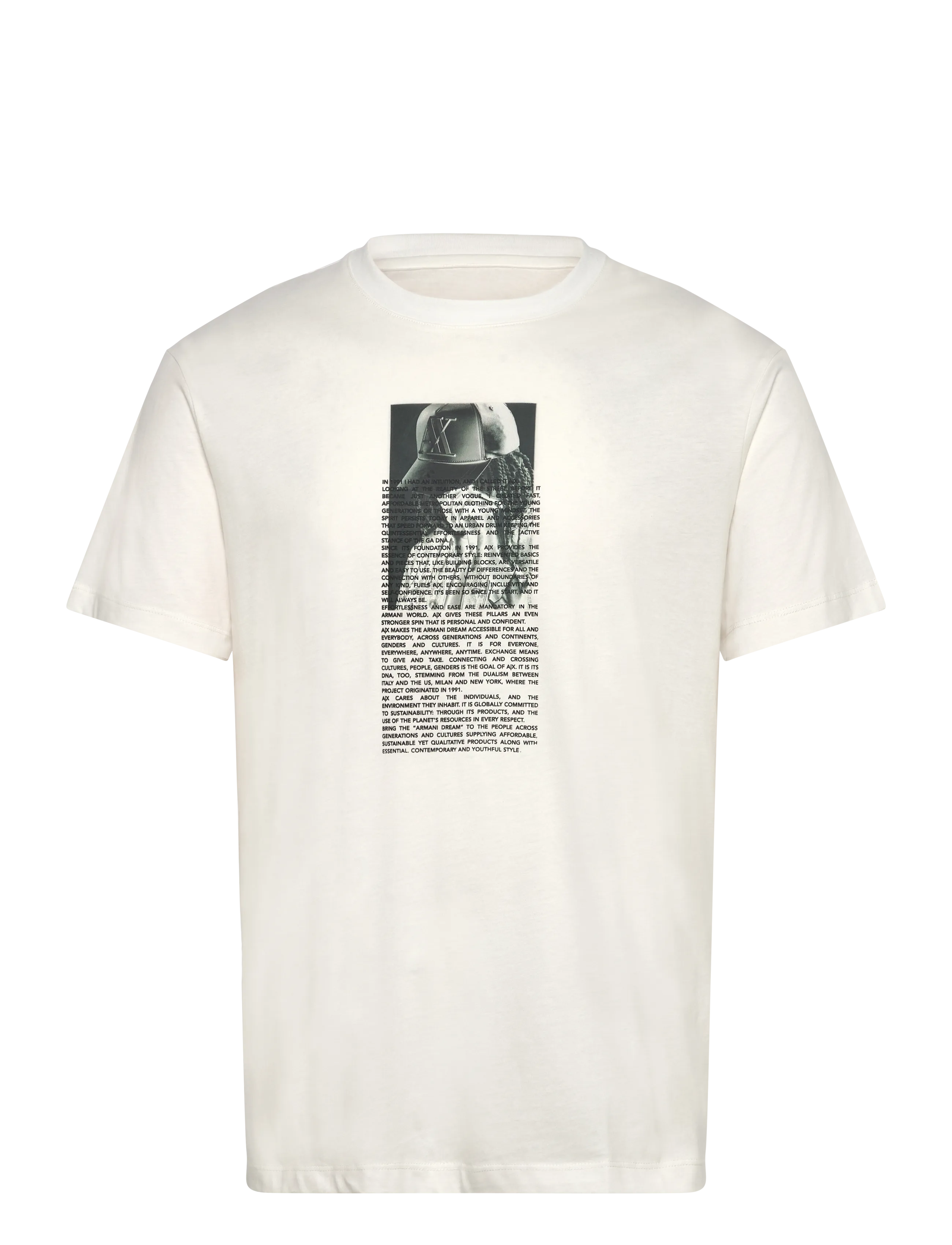 Armani Exchange T-Shirt, XXL, White, T-Shirts > Kortærmede, Herre