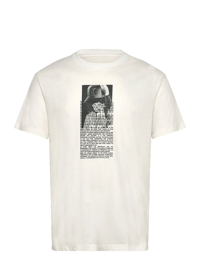 Armani Exchange - T-SHIRT - kortärmade t-shirts - off white - 0