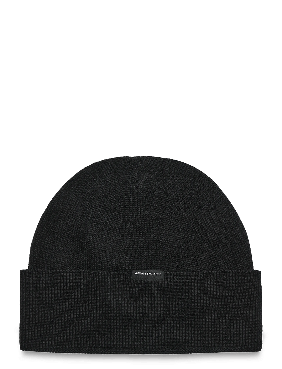 Armani Exchange - BEANIE HAT - mützen - black - 0