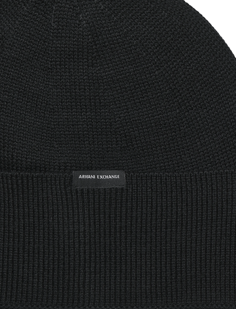 Armani Exchange - BEANIE HAT - mützen - black - 2