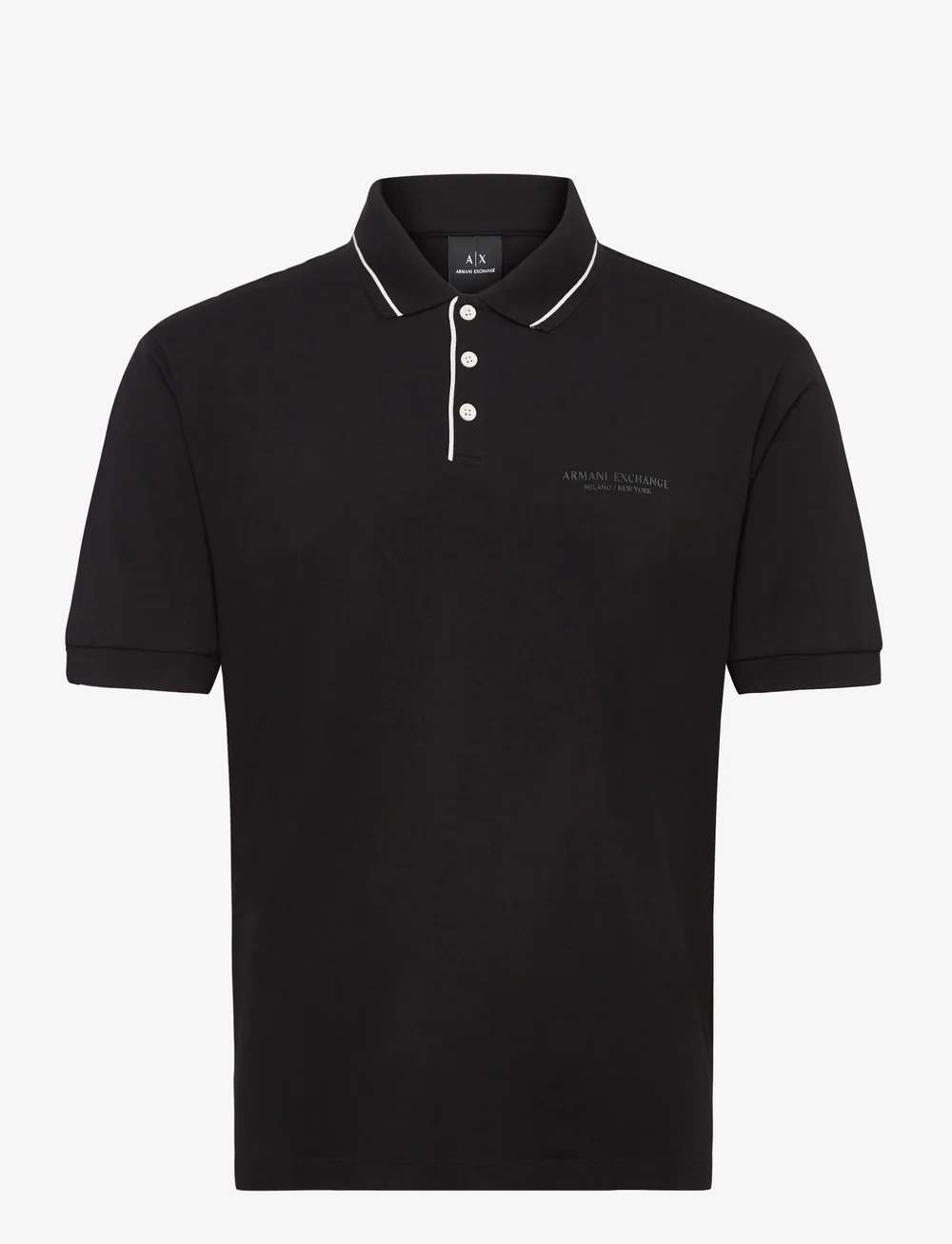 Armani Exchange - POLO SHIRT - lyhythihaiset - black - 0