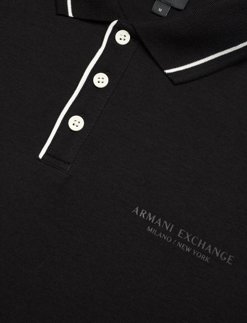 Armani Exchange - POLO SHIRT - lyhythihaiset - black - 2