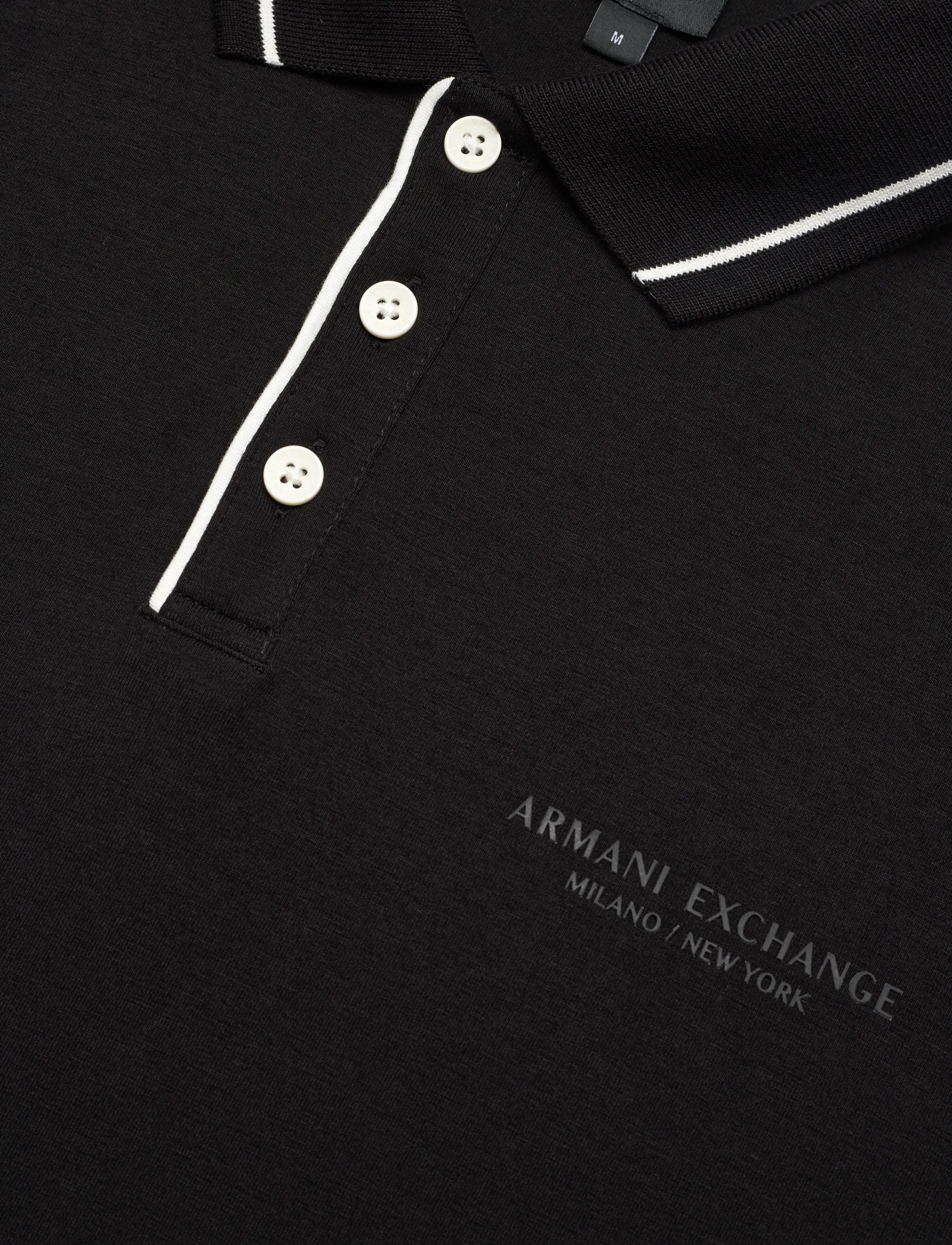 Armani Exchange - POLO SHIRT - polo marškinėliai trumpomis rankovėmis - black - 5