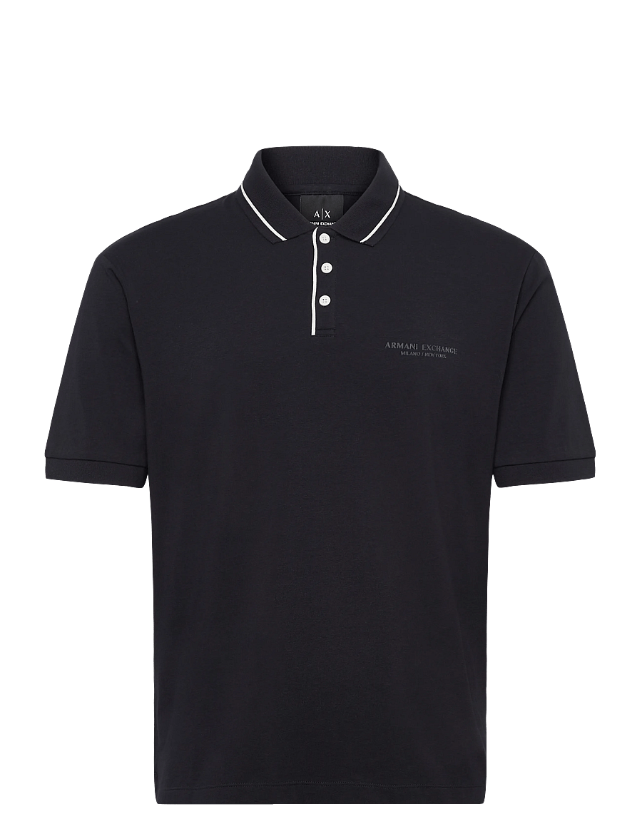 Armani Exchange - POLO SHIRT - kortærmede poloer - deep navy - 1