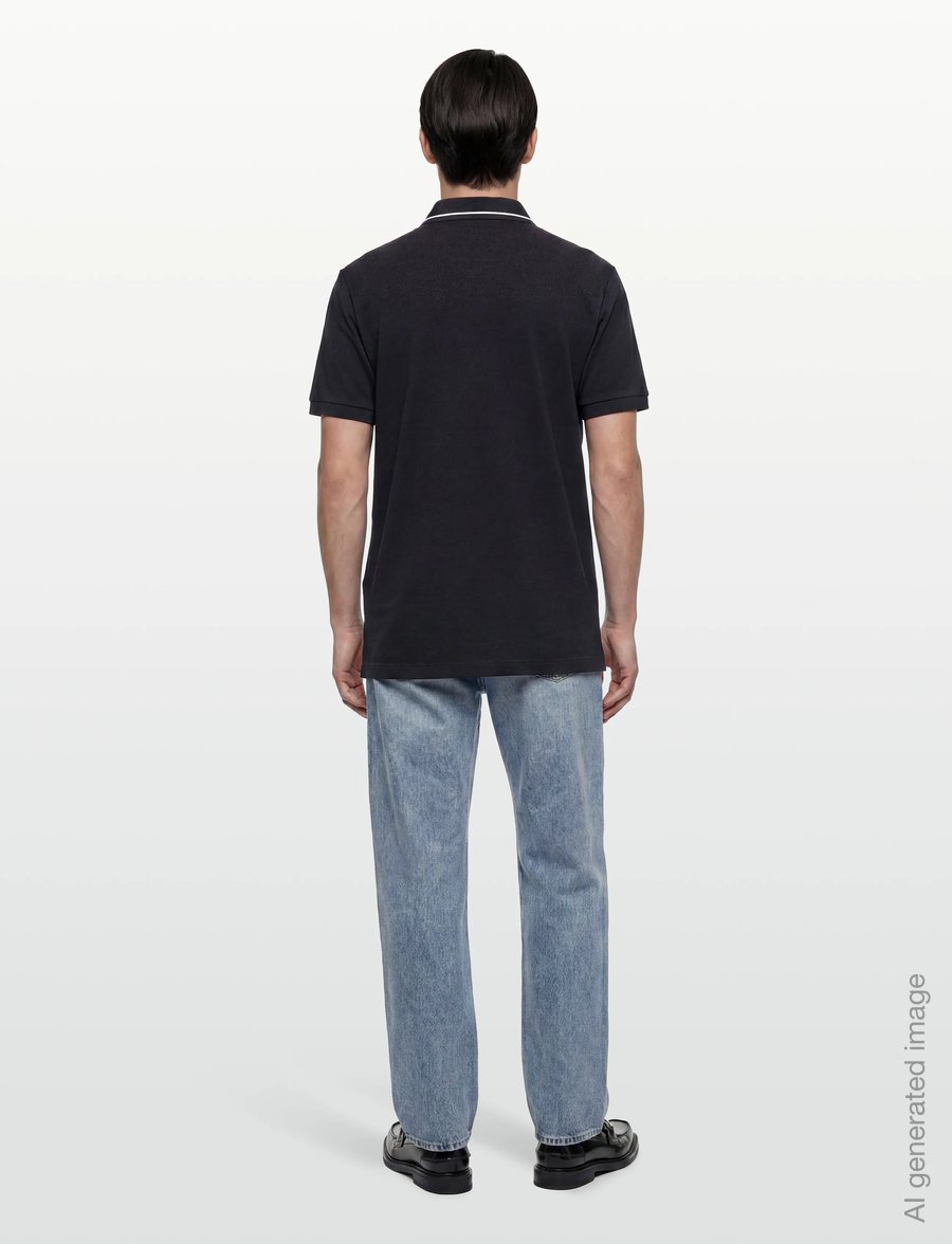 Armani Exchange - POLO SHIRT - kortærmede poloer - deep navy - 4