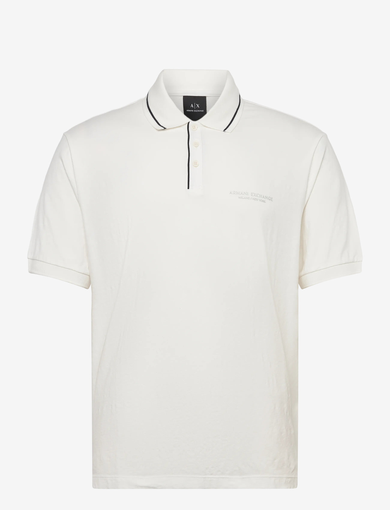 Armani Exchange - POLO SHIRT - kortärmade t-shirts - off white - 0