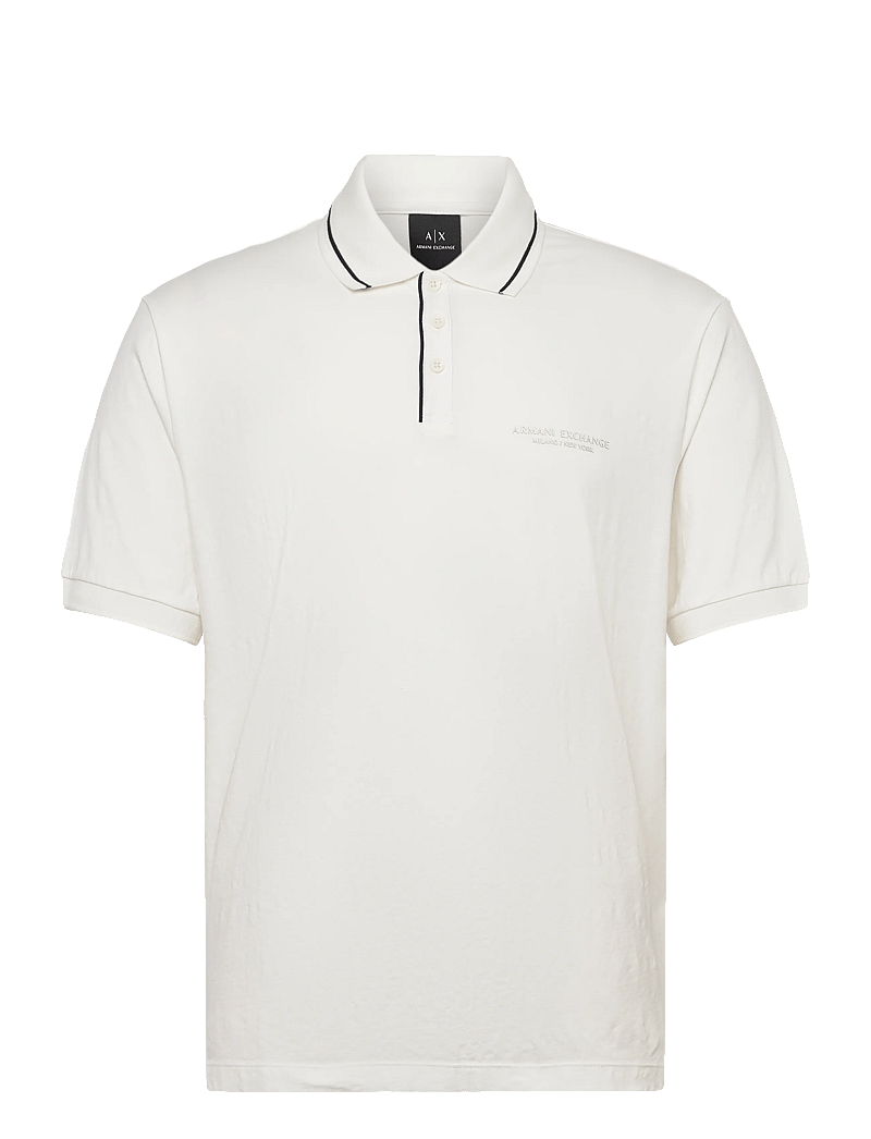 Armani Exchange - POLO SHIRT - kortärmade t-shirts - off white - 0