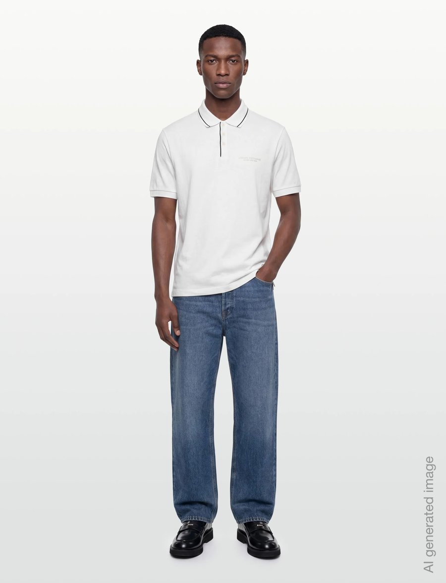 Armani Exchange - POLO SHIRT - lühikeste varrukatega polod - off white - 0