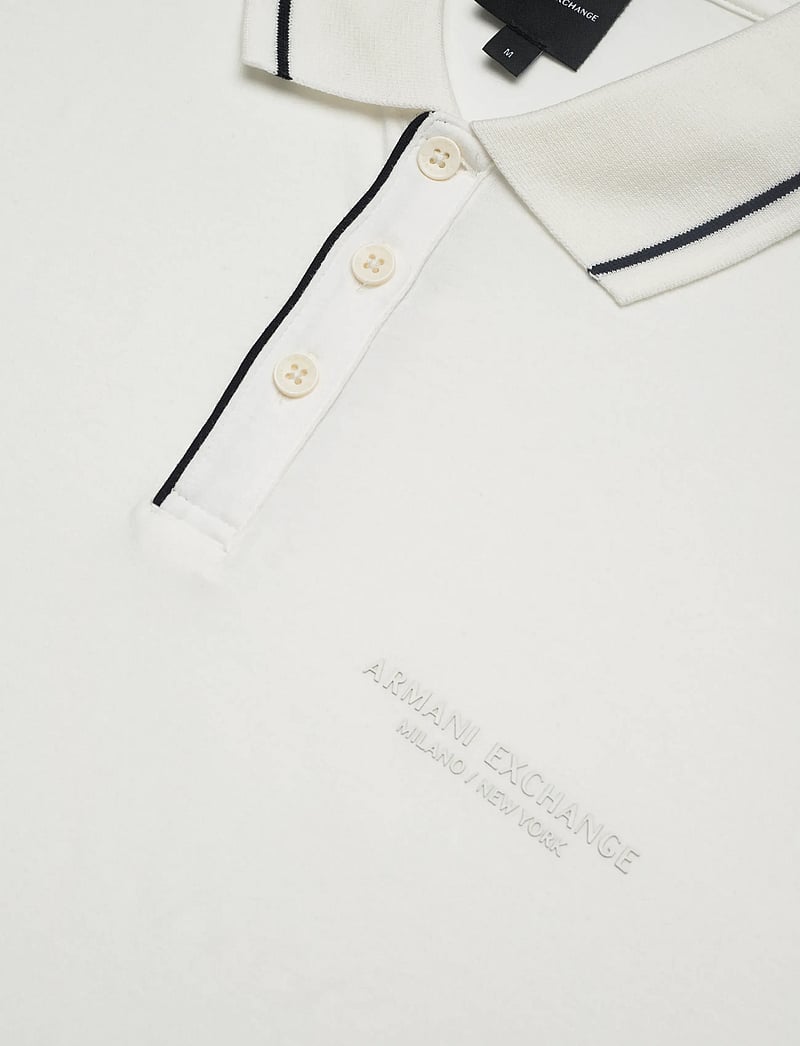Armani Exchange - POLO SHIRT - kortärmade t-shirts - off white - 2