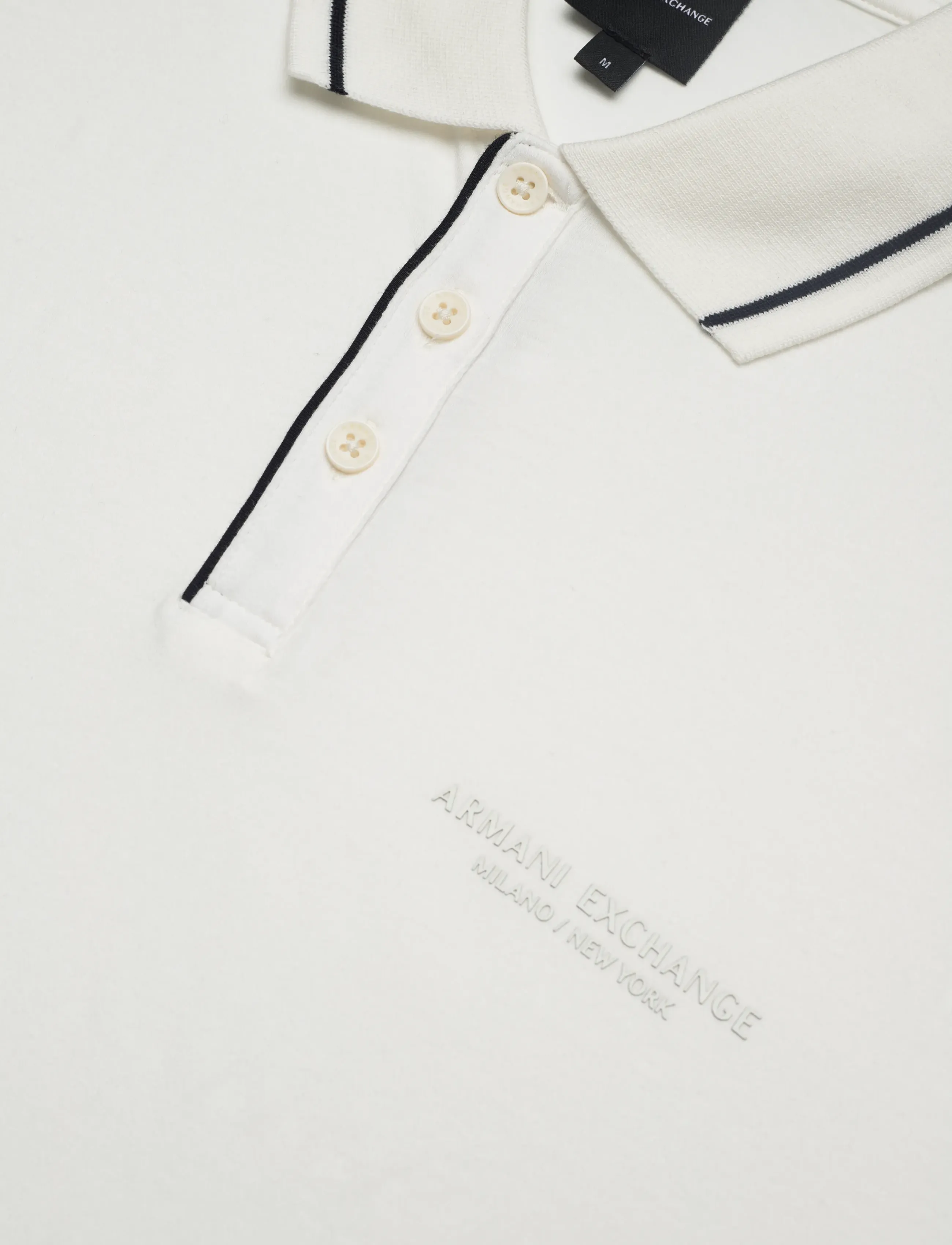 Armani Exchange - POLO SHIRT - kortärmade pikéer - off white - 5