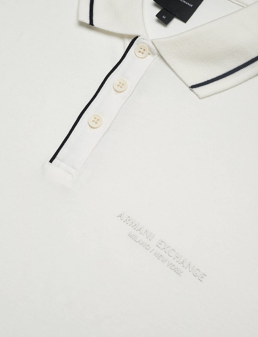 Armani Exchange - POLO SHIRT - lühikeste varrukatega polod - off white - 5