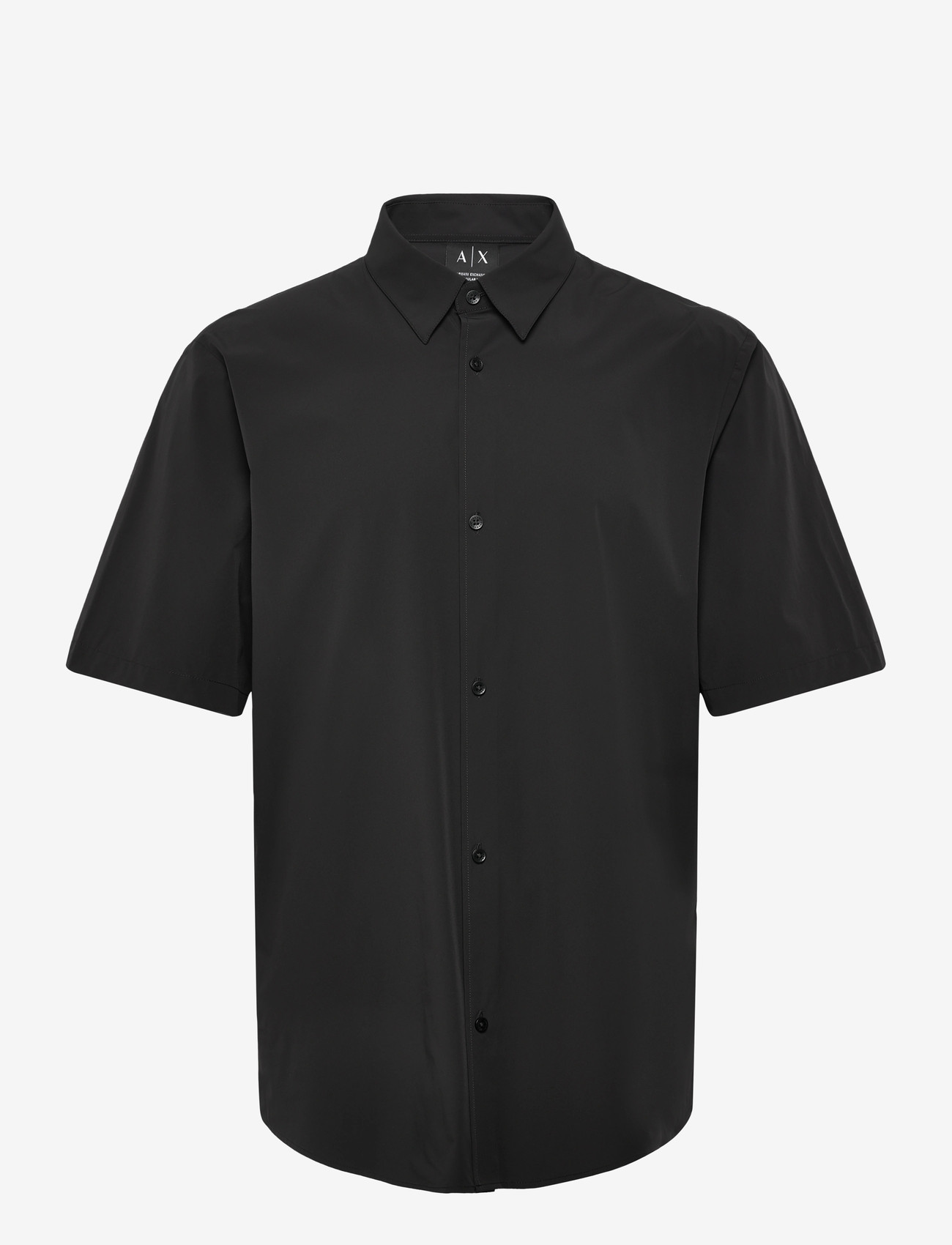 Armani Exchange - SHIRT - krótki rękaw - black - 0