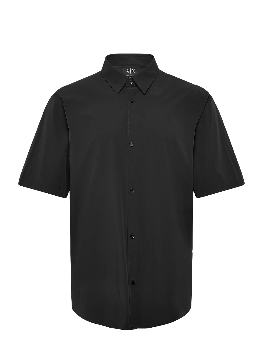 Armani Exchange - SHIRT - lühikeste varrukatega särgid - black - 1