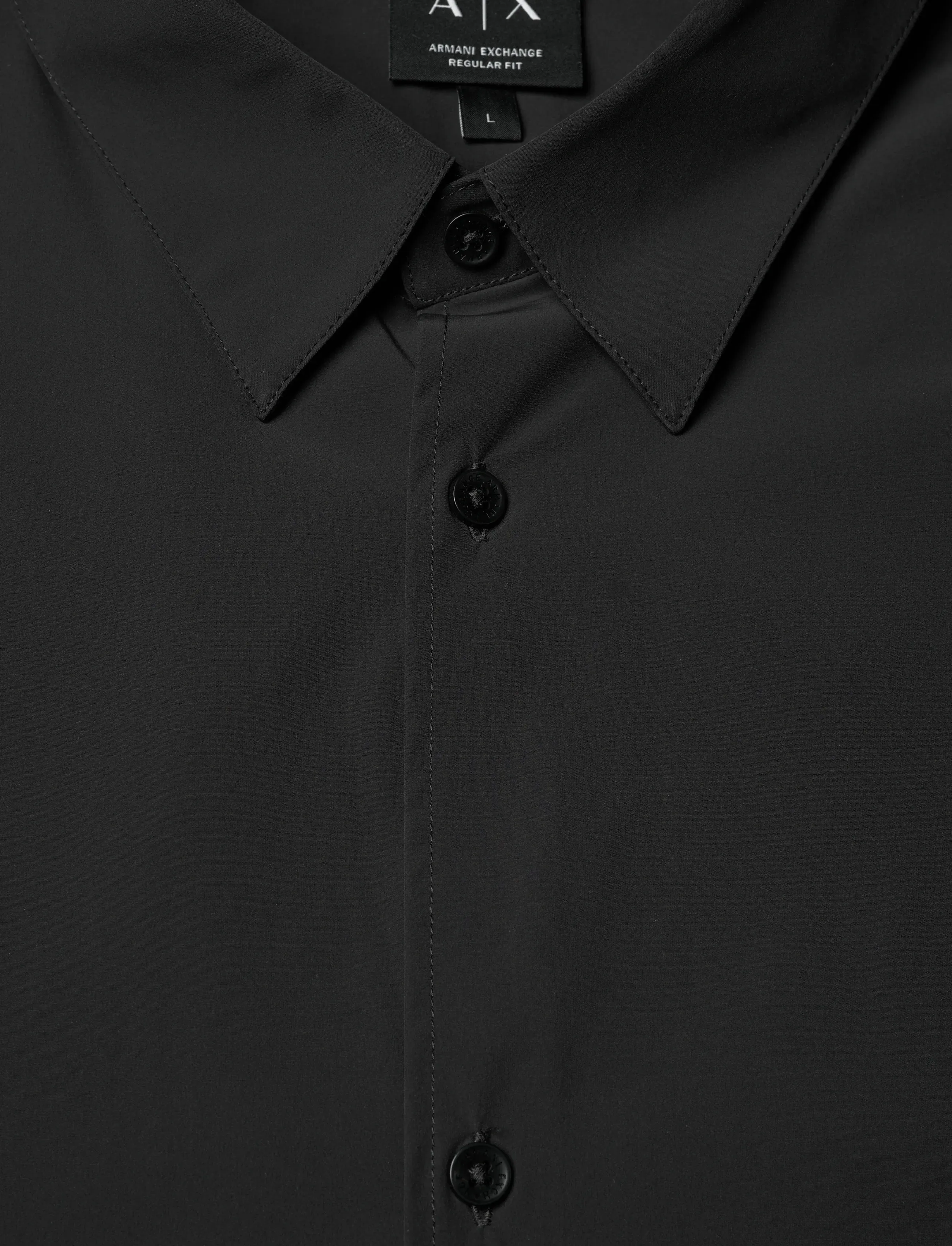 Armani Exchange - SHIRT - short-sleeved shirts - black - 5