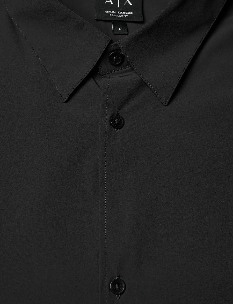 Armani Exchange - SHIRT - lühikeste varrukatega särgid - black - 5