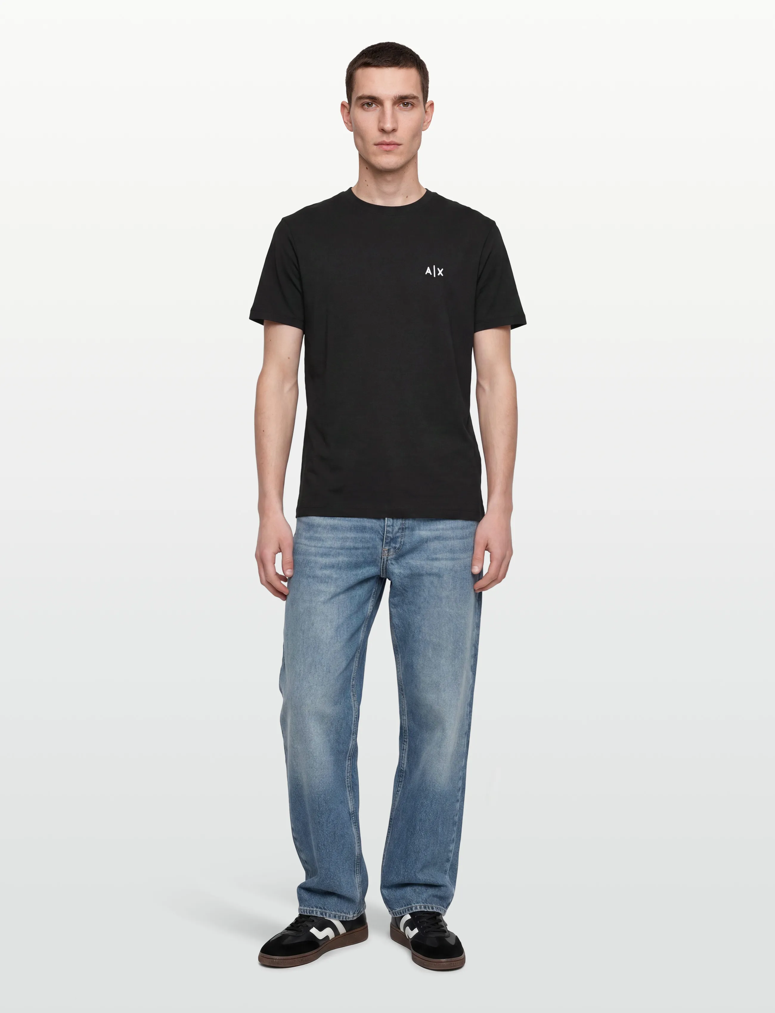 Armani Exchange T-Shirt, M, Black, T-Shirts > Kortærmede, Herre