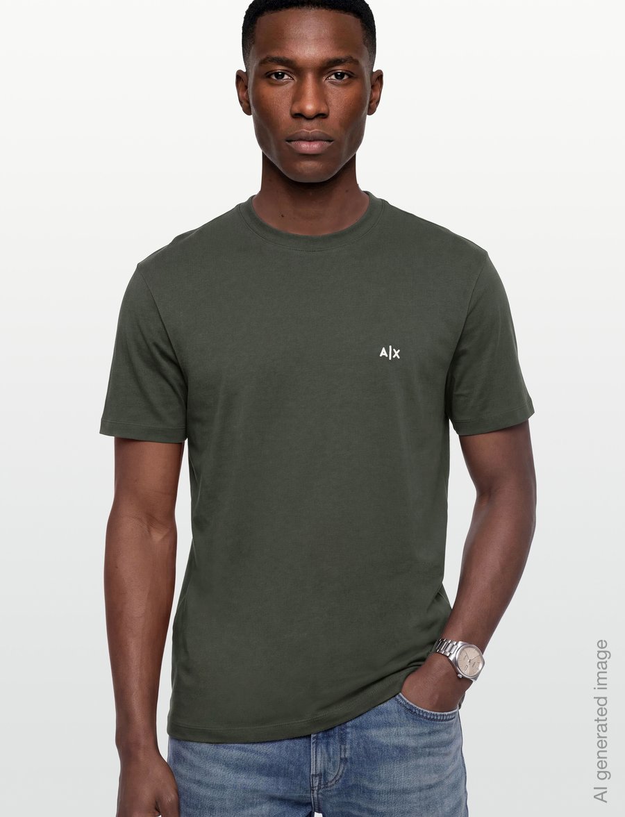 Armani Exchange - T-SHIRT - short-sleeved t-shirts - peat - 3