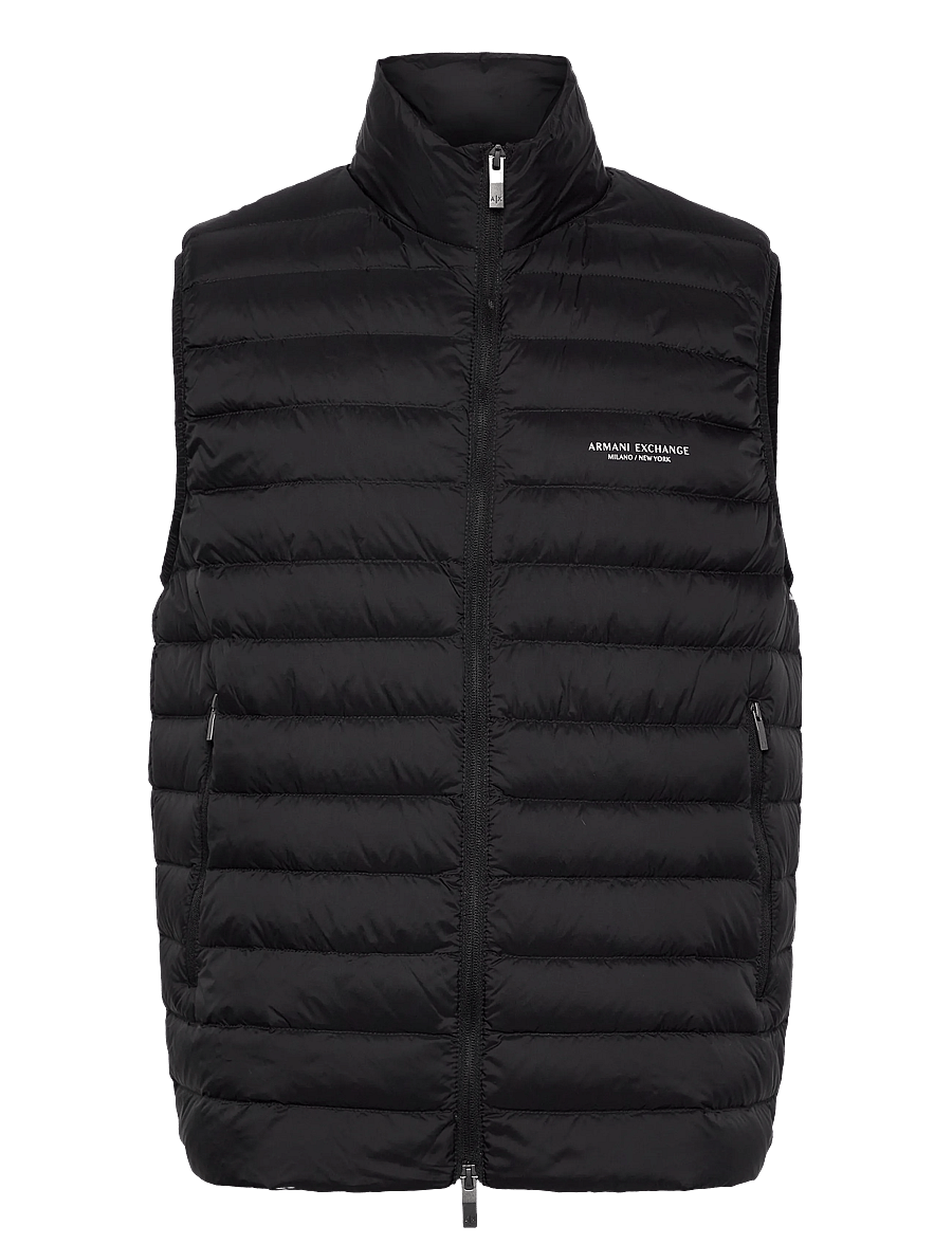 Armani Exchange - DOWN WAISTCOAT - westen - black - 1