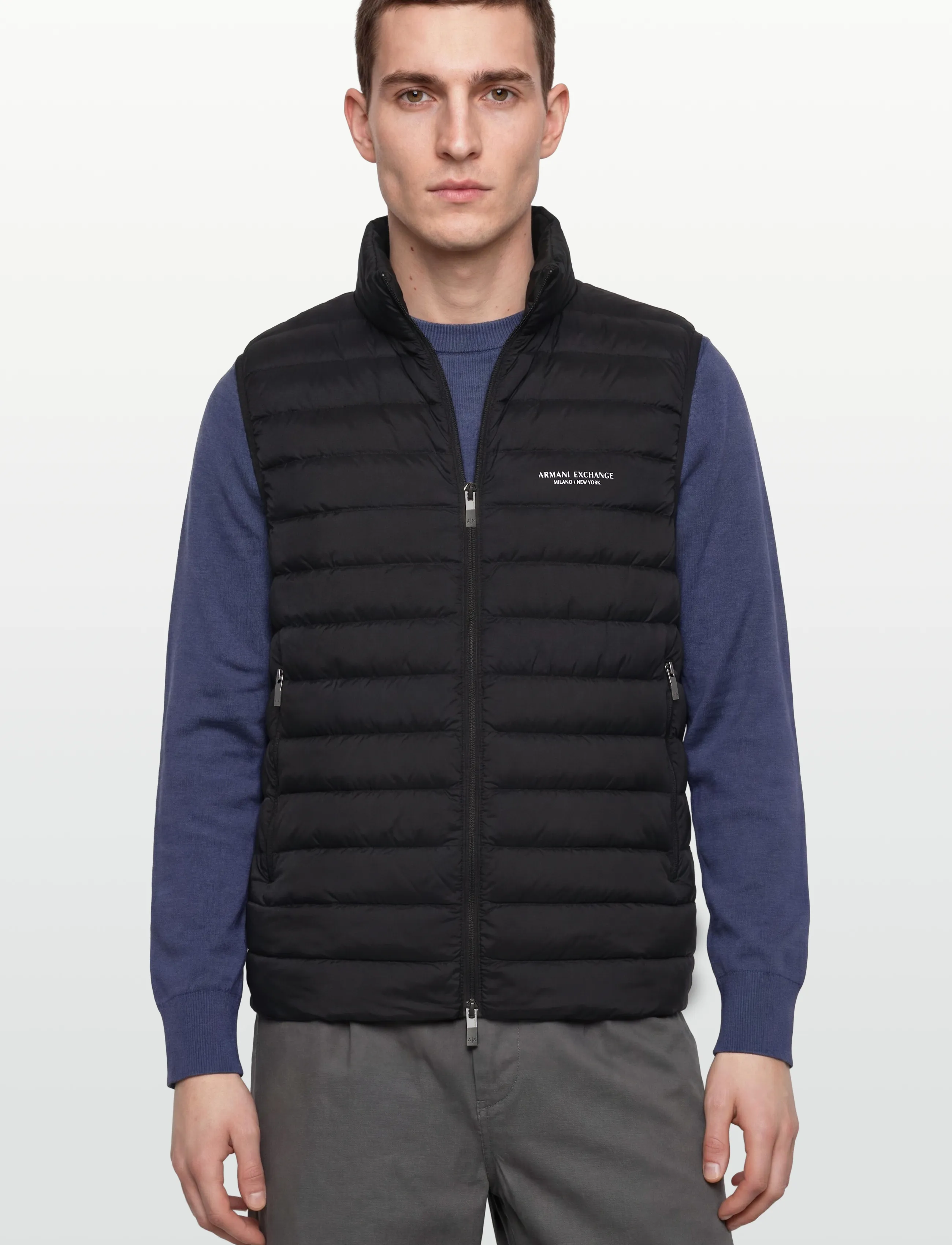 Armani Exchange - DOWN WAISTCOAT - veste - black - 3