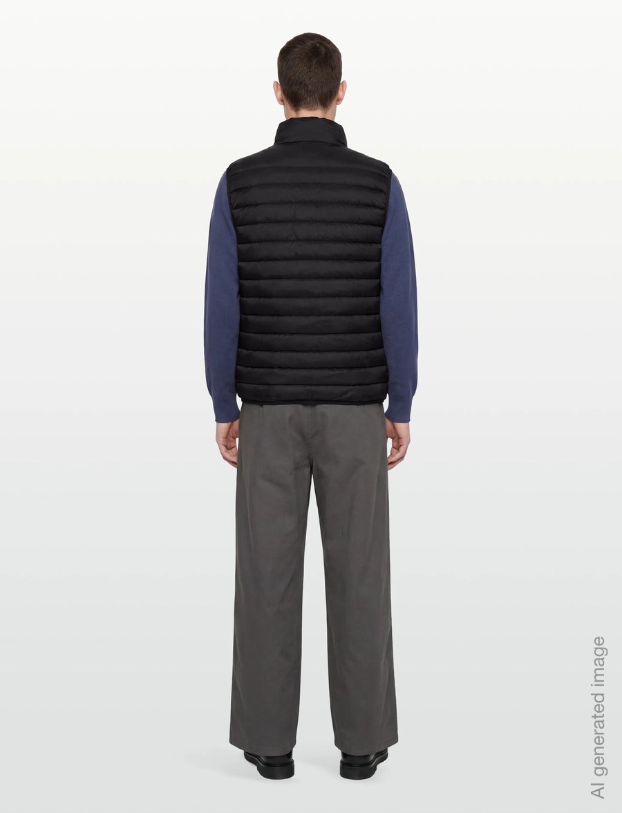 Armani Exchange - DOWN WAISTCOAT - westen - black - 4