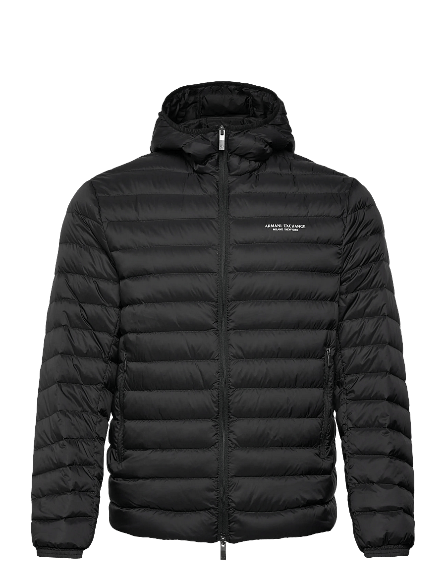 Armani Exchange - DOWN JACKET - daunenjacken - black - 0