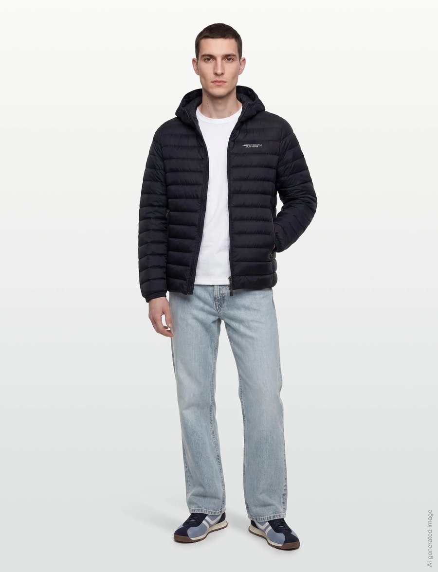 Armani Exchange - DOWN JACKET - down jackets - deep navy - 0
