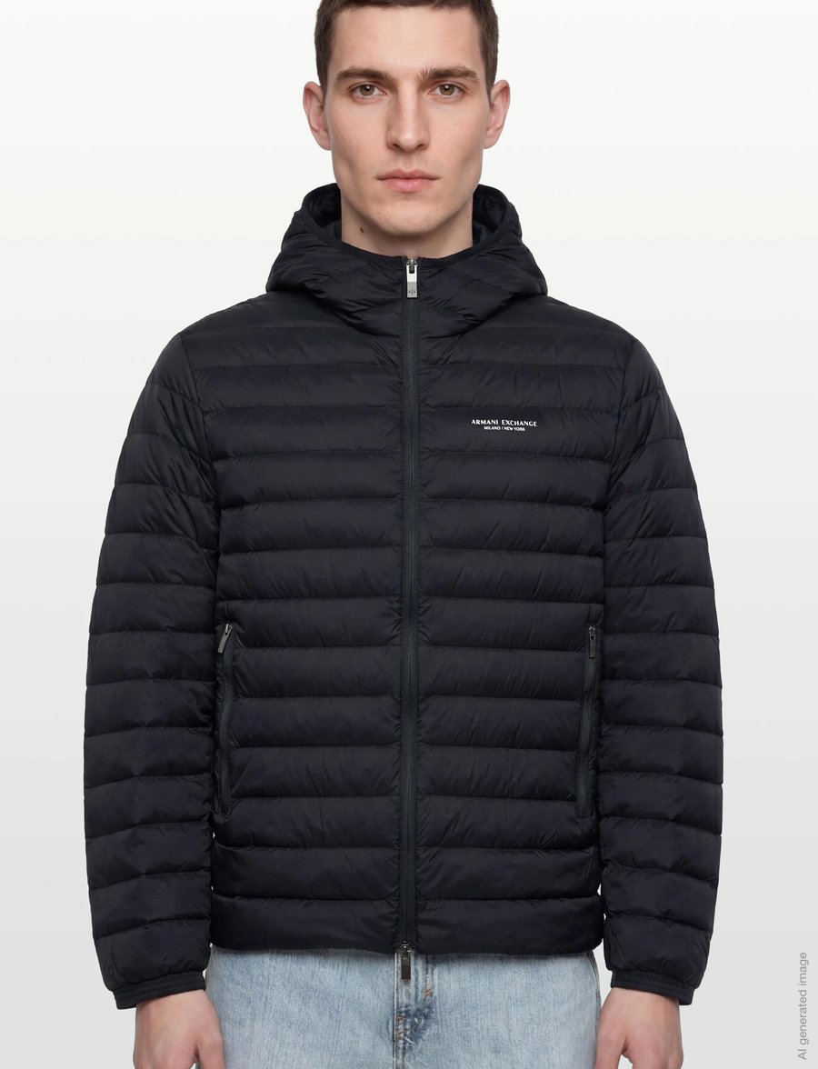 Armani Exchange - DOWN JACKET - down jackets - deep navy - 3