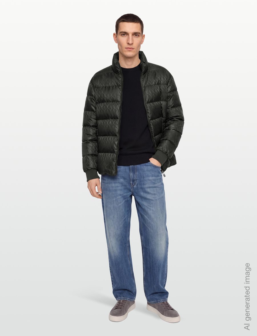 Armani Exchange - DOWN JACKET - talvejoped - peat - 0