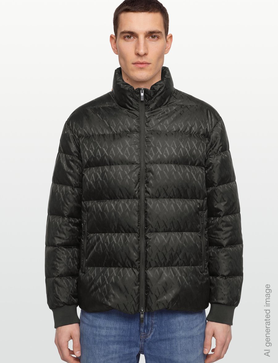 Armani Exchange - DOWN JACKET - talvejoped - peat - 3