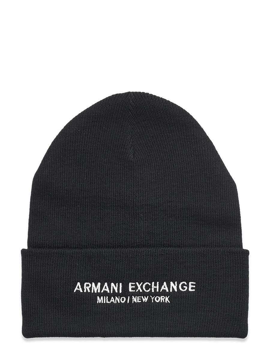 Armani Exchange - BEANIE HAT - czapki - deep navy - 0