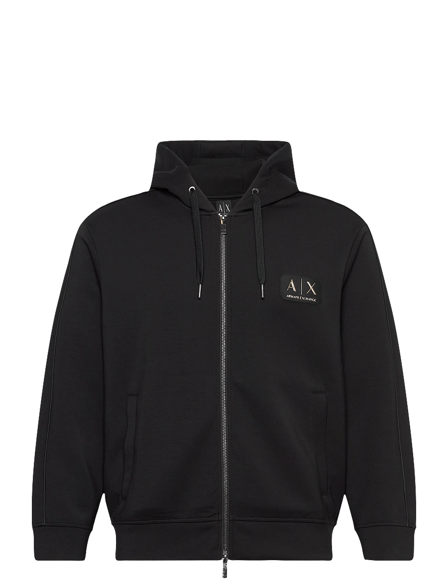 Armani Exchange - SWEATSHIRT - kapuzenpullover - black - 1
