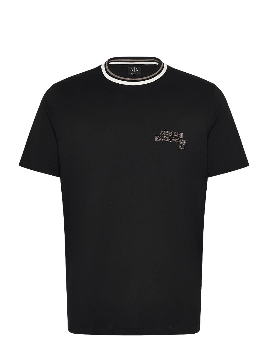 Armani Exchange - T-SHIRT - kurzärmelige t-shirts - black - 1