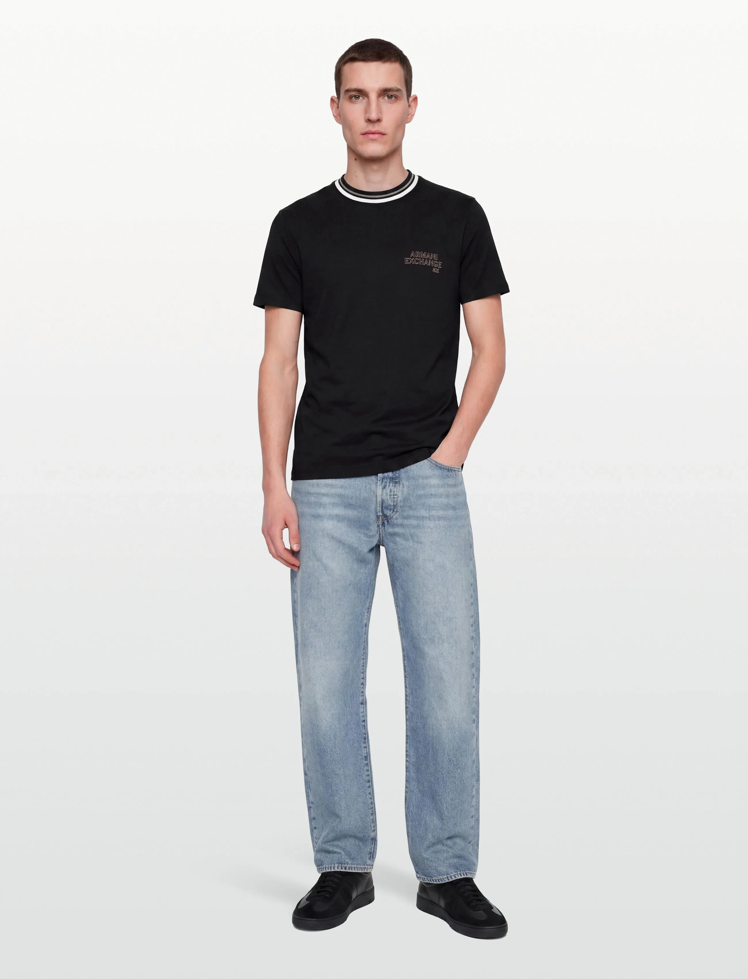 Armani Exchange T-Shirt, XL, Black, T-Shirts > Kortærmede, Herre