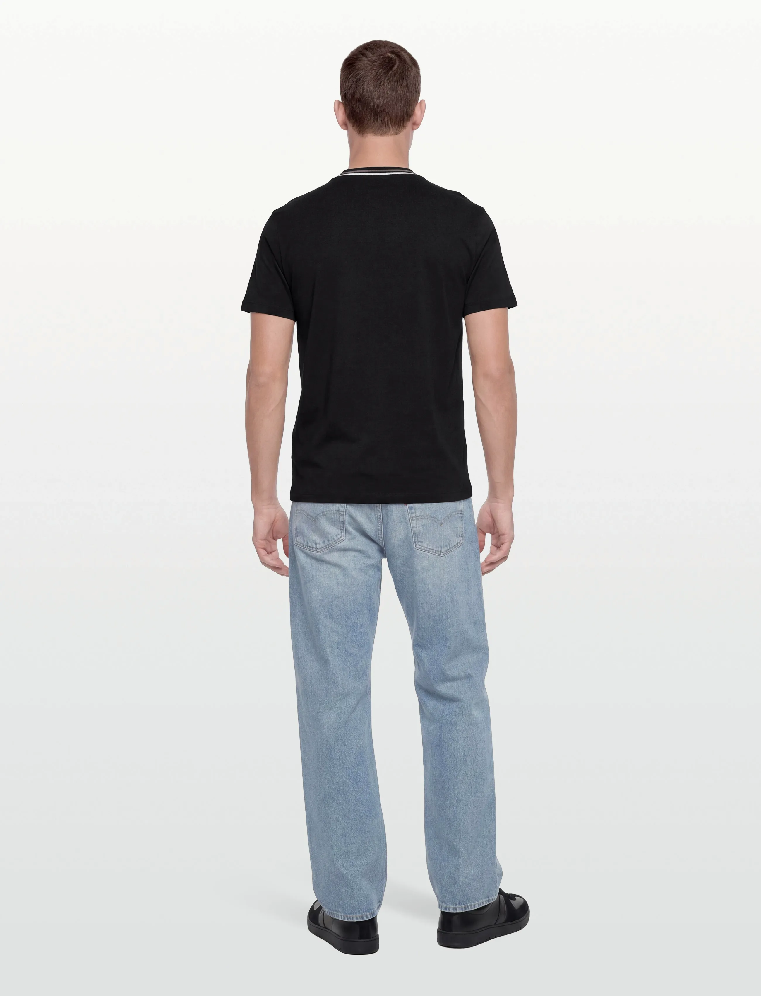 Armani Exchange - T-SHIRT - kortärmade t-shirts - black - 4