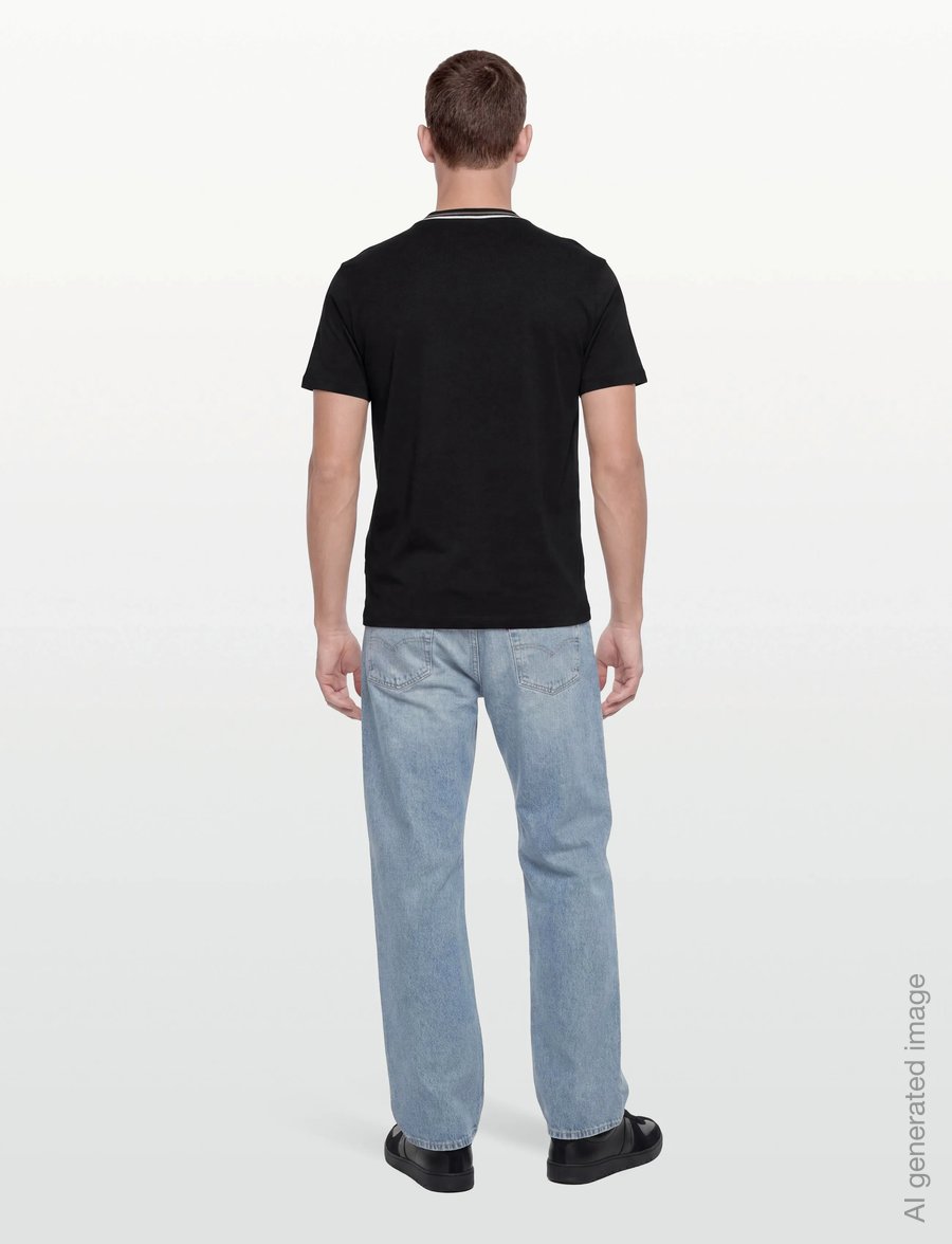 Armani Exchange - T-SHIRT - kurzärmelige t-shirts - black - 4