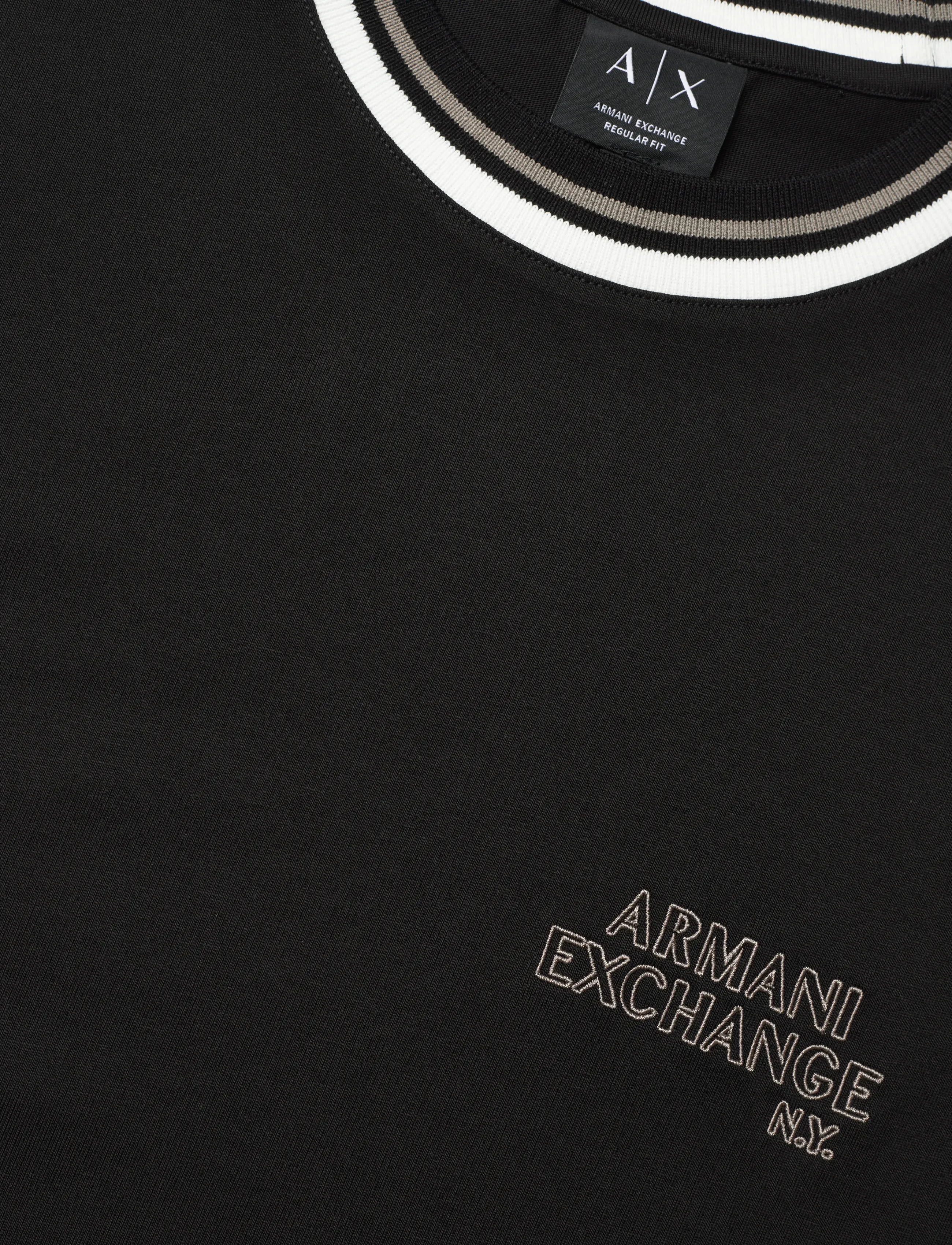 Armani Exchange - T-SHIRT - kortärmade t-shirts - black - 5