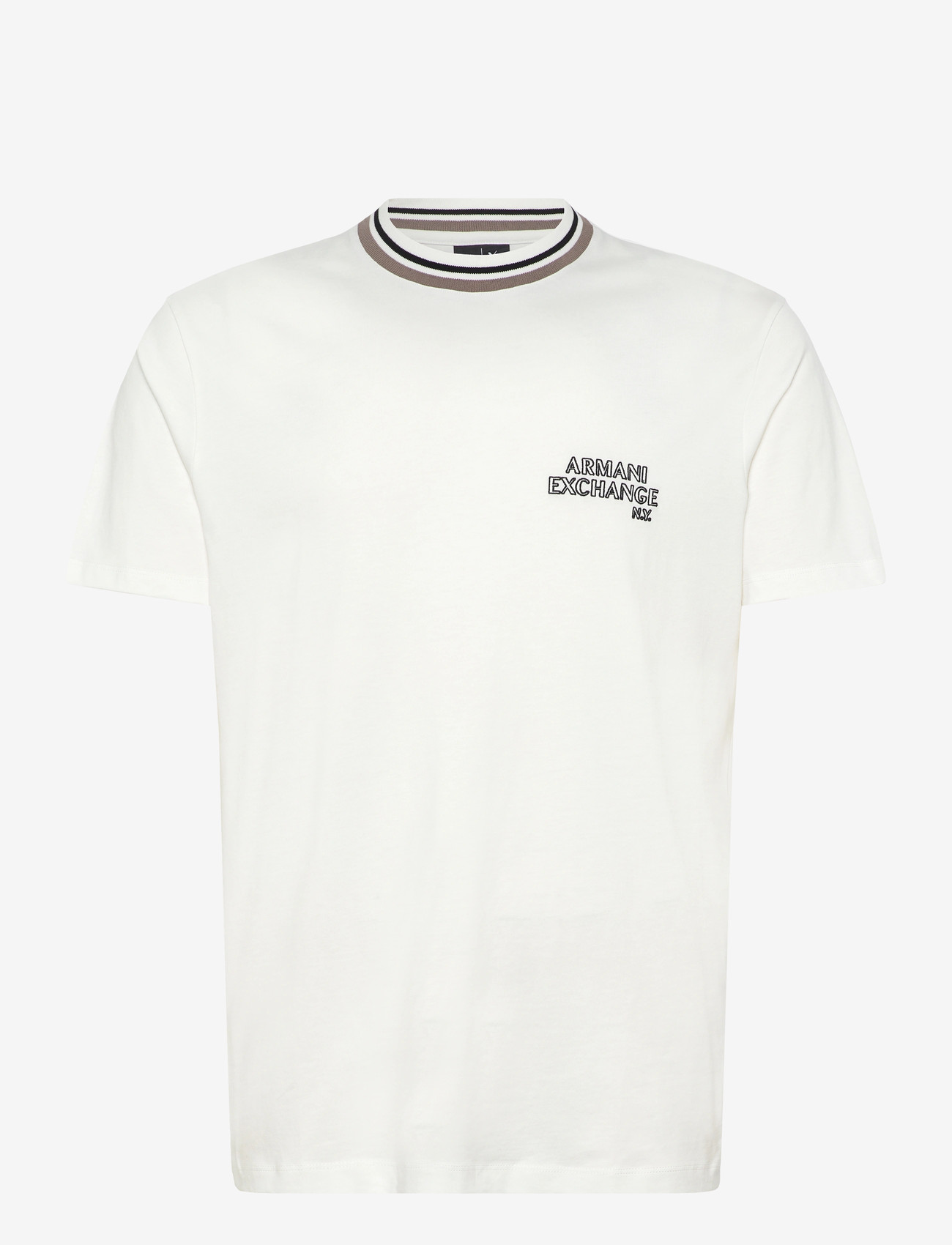 Armani Exchange - T-SHIRT - korte mouwen - off white - 1