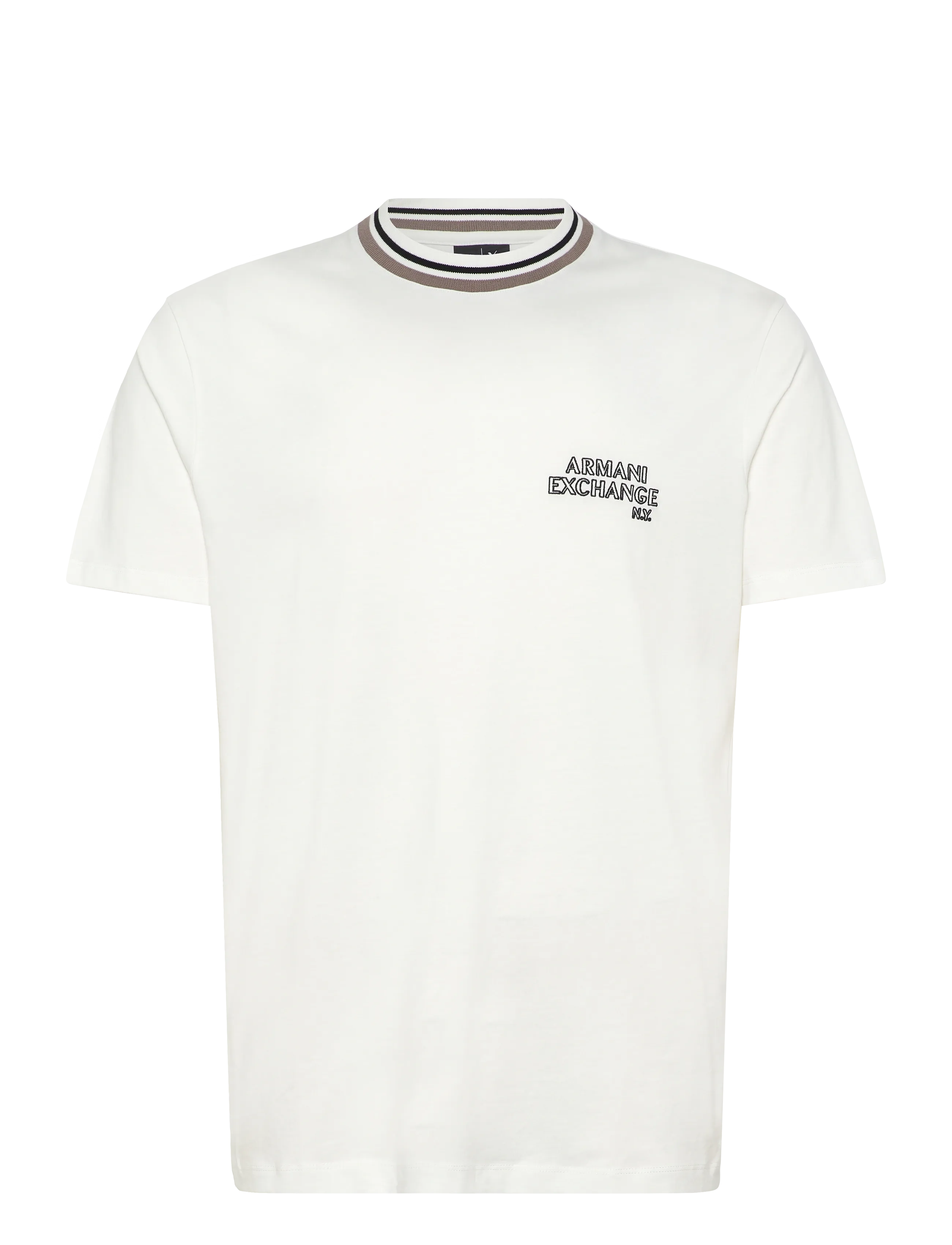 Armani Exchange T-SHIRT - Armani Exchange - OFF WHITE / black