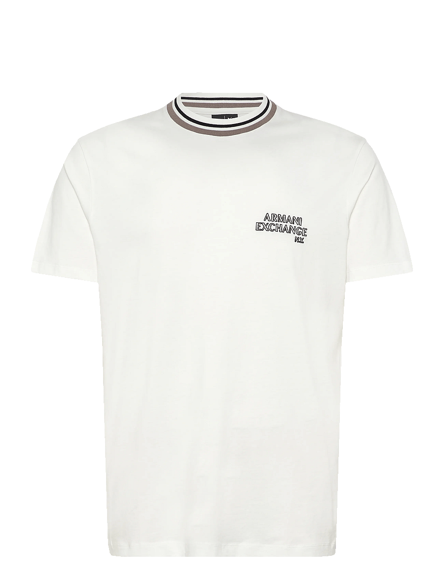 Armani Exchange - T-SHIRT - kurzärmelige t-shirts - off white - 1