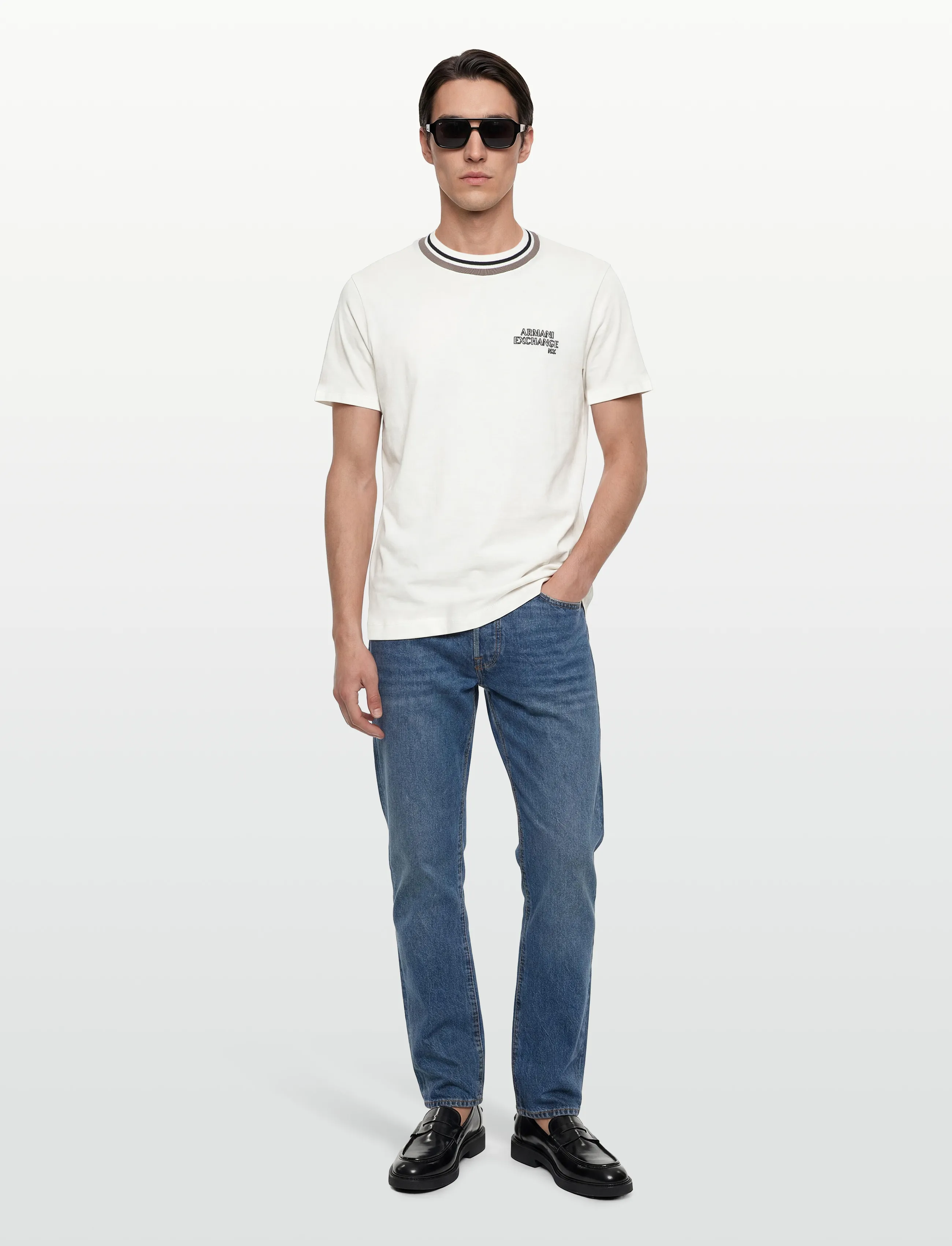 Armani Exchange T-Shirt, L, Black, T-Shirts > Kortærmede, Herre