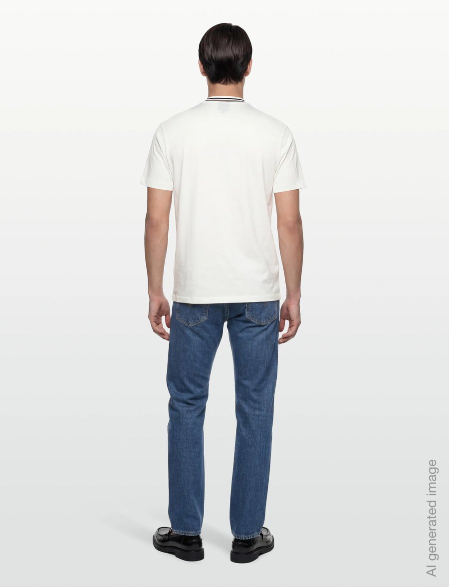 Armani Exchange - T-SHIRT - kurzärmelige t-shirts - off white - 4